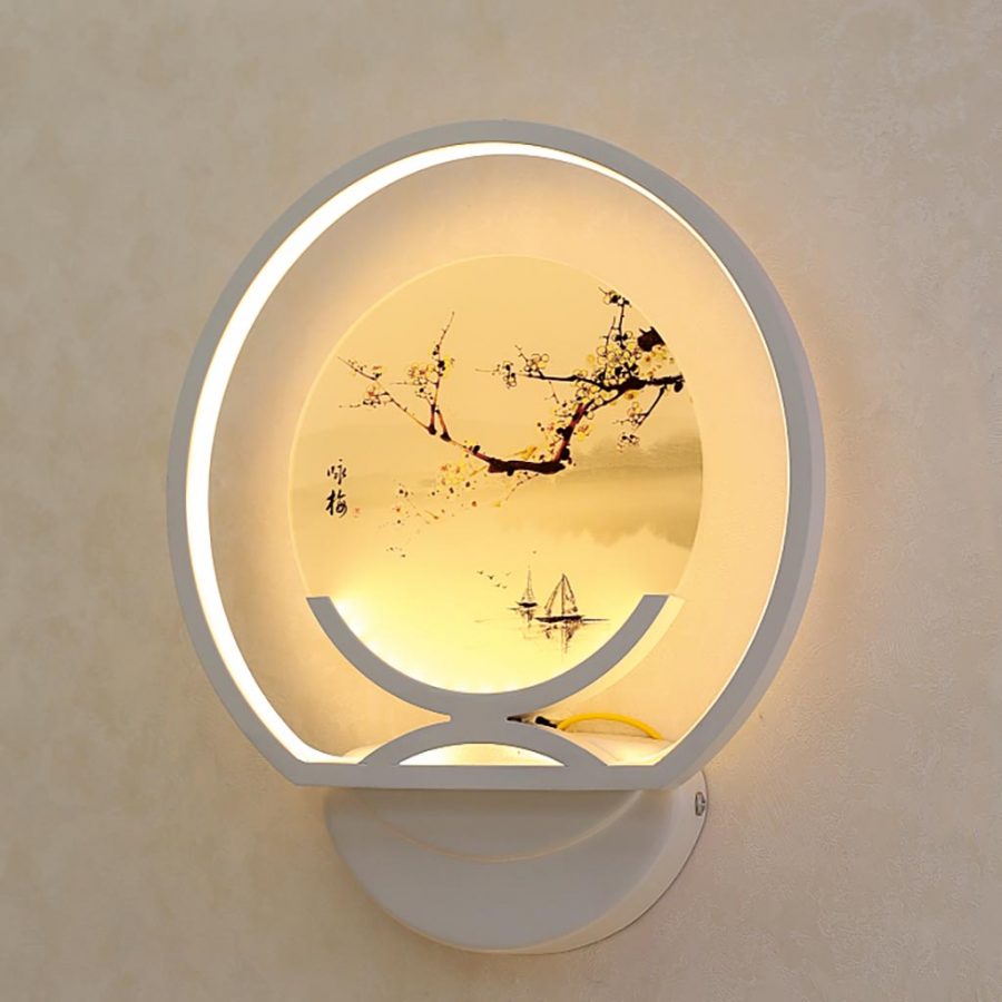 Đèn treo tường LED tròn thư pháp & hoa mai Venus VR2340/1