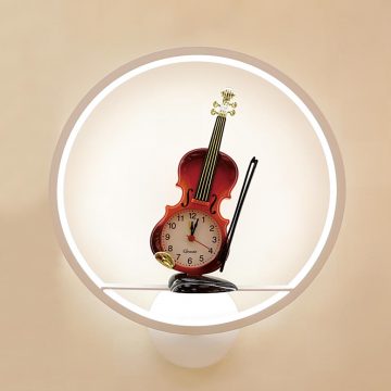 Đèn treo tường LED đồng hồ hình cây đàn vĩ cầm Venus VR6227