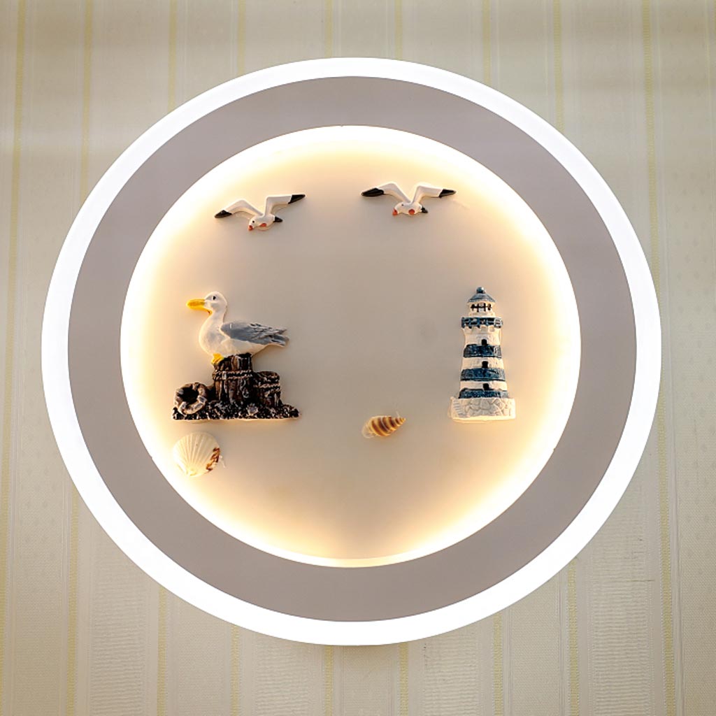 Đèn treo tường LED tròn hình chim & hải đăng Venus VR3194/4 – Đèn ...