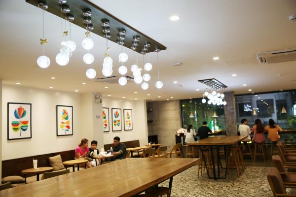 đèn thả quán cafe